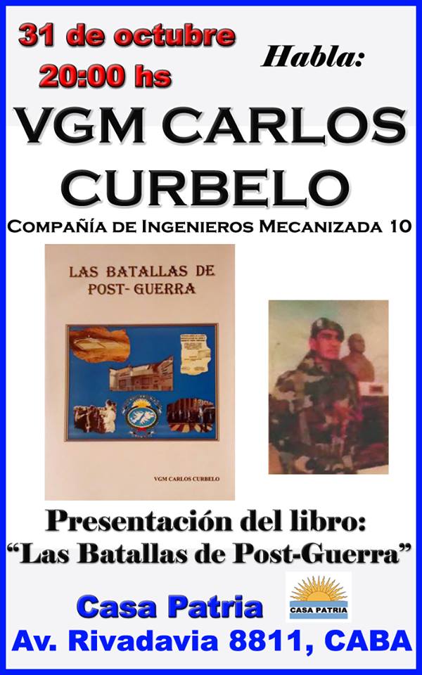 31 de Octubre: Habla VGM Carlos Héctor Curbelo